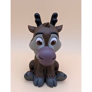 Disney Frozen Sven Reindeer Mini Figure Brown Seated Collectible Toy